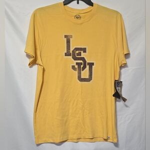 '47 Brand LSU Tigers Stacked Logo T-Shirt Size Large
